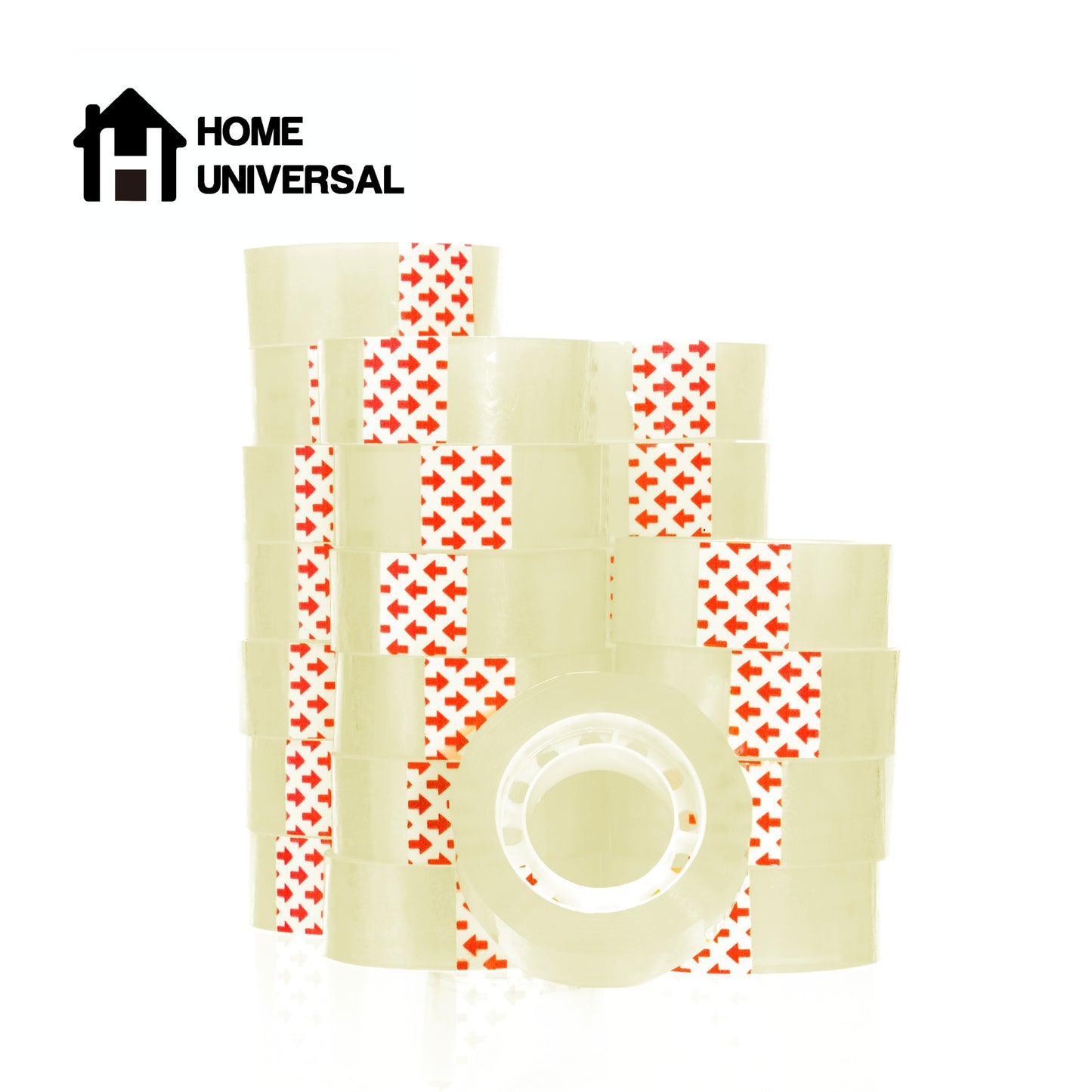 HOME UNIVERSAL | Lote Celo de Oficina 18mm*30 m | Cinta Adhesiva Transparente Escolar Oficina (Blanco)