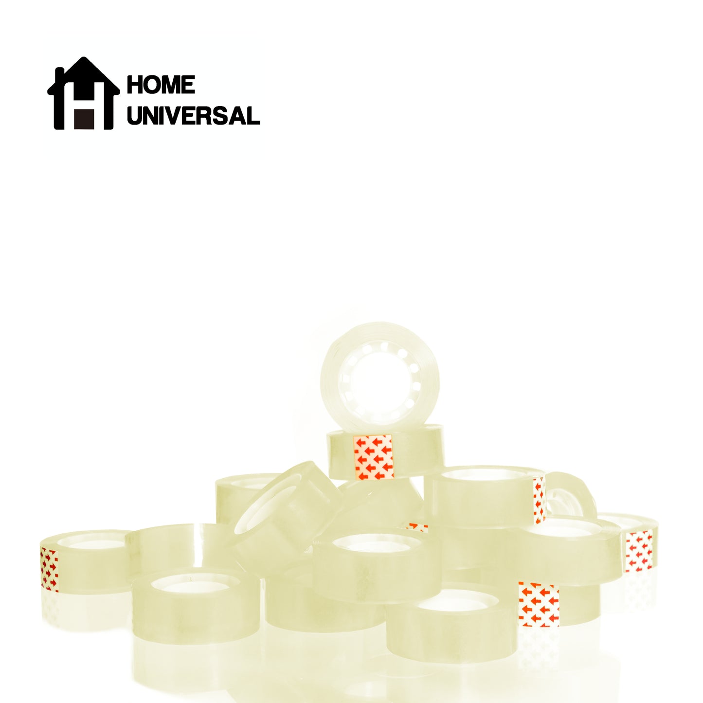 HOME UNIVERSAL | Lote Celo de Oficina 18mm*30 m | Cinta Adhesiva Transparente Escolar Oficina (Blanco)