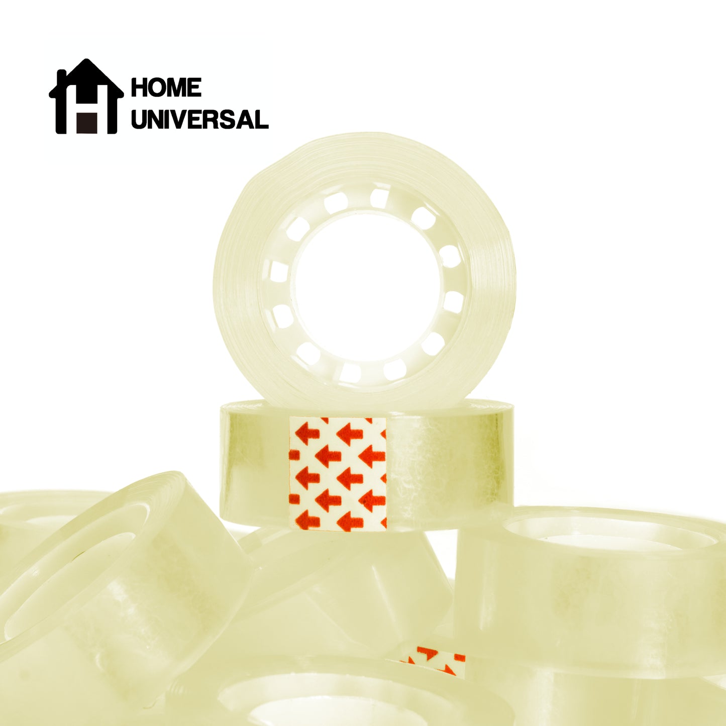 HOME UNIVERSAL | Lote Celo de Oficina 18mm*30 m | Cinta Adhesiva Transparente Escolar Oficina (Blanco)