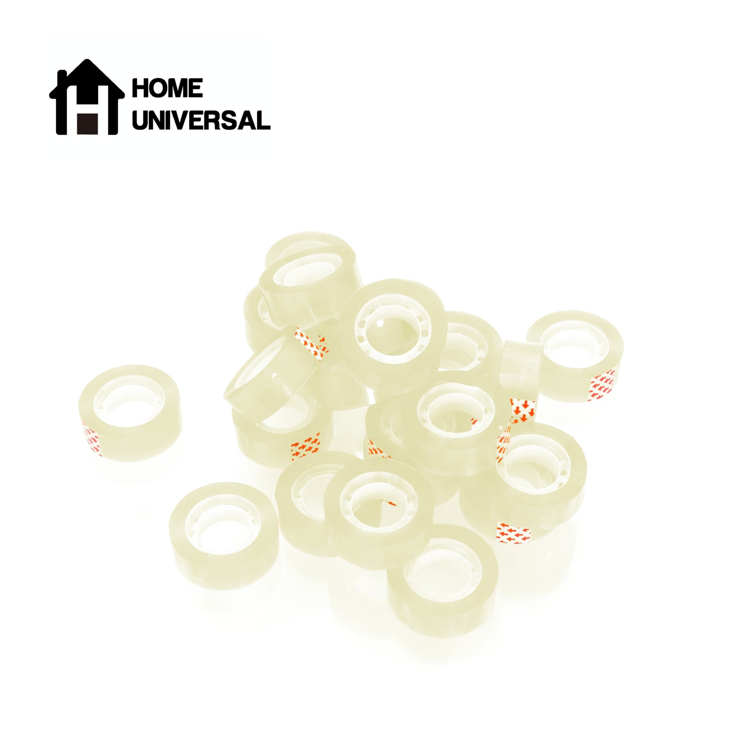 HOME UNIVERSAL | Lote Celo de Oficina 18mm*30 m | Cinta Adhesiva Transparente Escolar Oficina (Blanco)