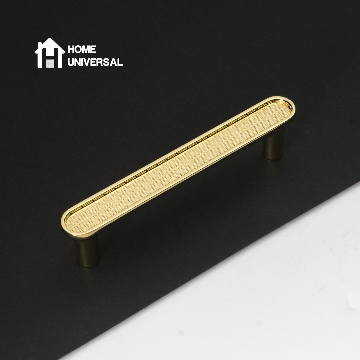 HOME UNIVERSAL | 6 Tiradores Metálicos Dorados Minimalistas | Aleación de Aluminio | Premium | (Tirador Ovalado Corto)