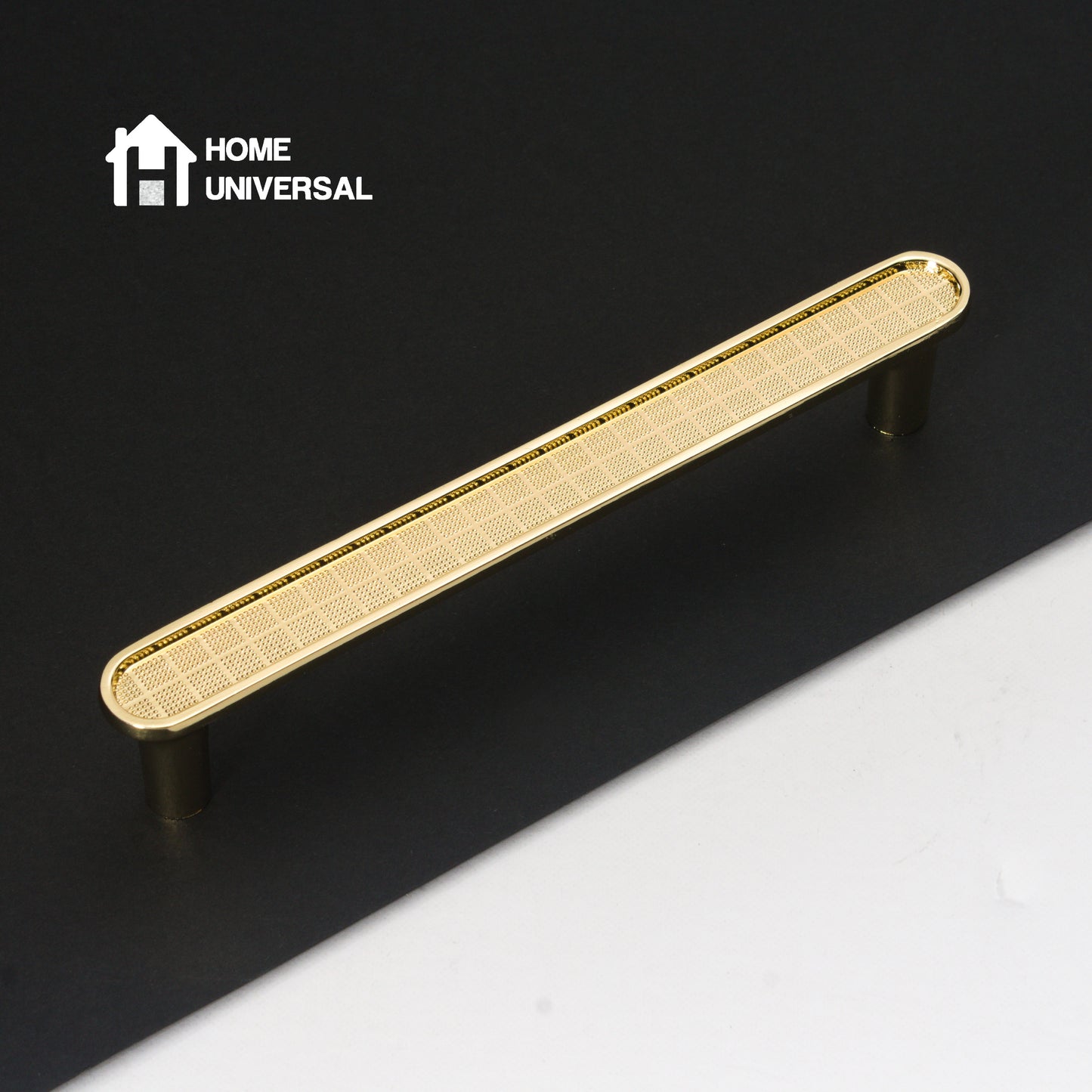 HOME UNIVERSAL | 6 Tiradores Metálicos Dorados Minimalistas | Aleación de Aluminio | Premium | (Tirador Ovalado  Largo)