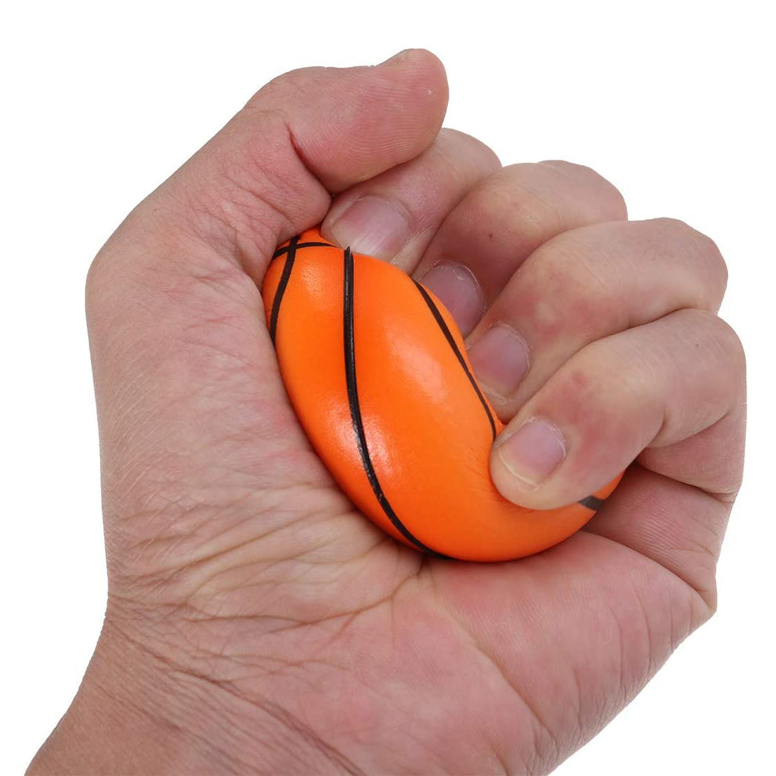 HUSL Bolas de Goma de Rebote con correa para el dedo y cuerda elástica, Bolas de deportes de goma suave, pelota para jugar en zona interior y aire libre, diseñado para los niños-Diámetro approx.6.3 cm(Baloncesto, futbol, voleibol, béisbol)