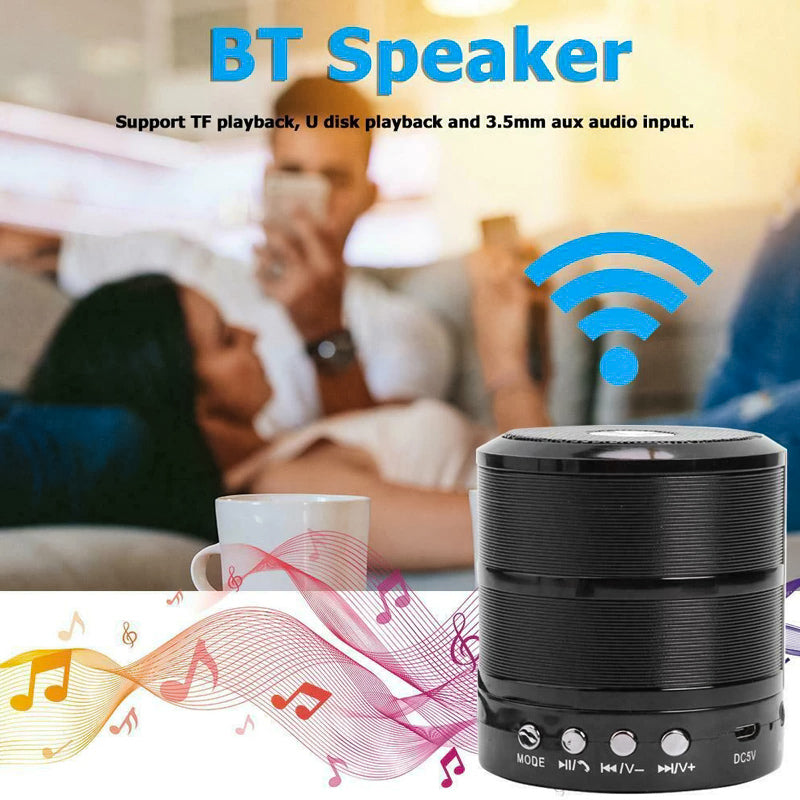 Altavoz Bluetooth, Altavoz Portátil Inalámbrico, Para Casa/Escritorio/Al Aire Libre, Mano Libre Para Las Llamadas, Radio, AUX, USB,TF