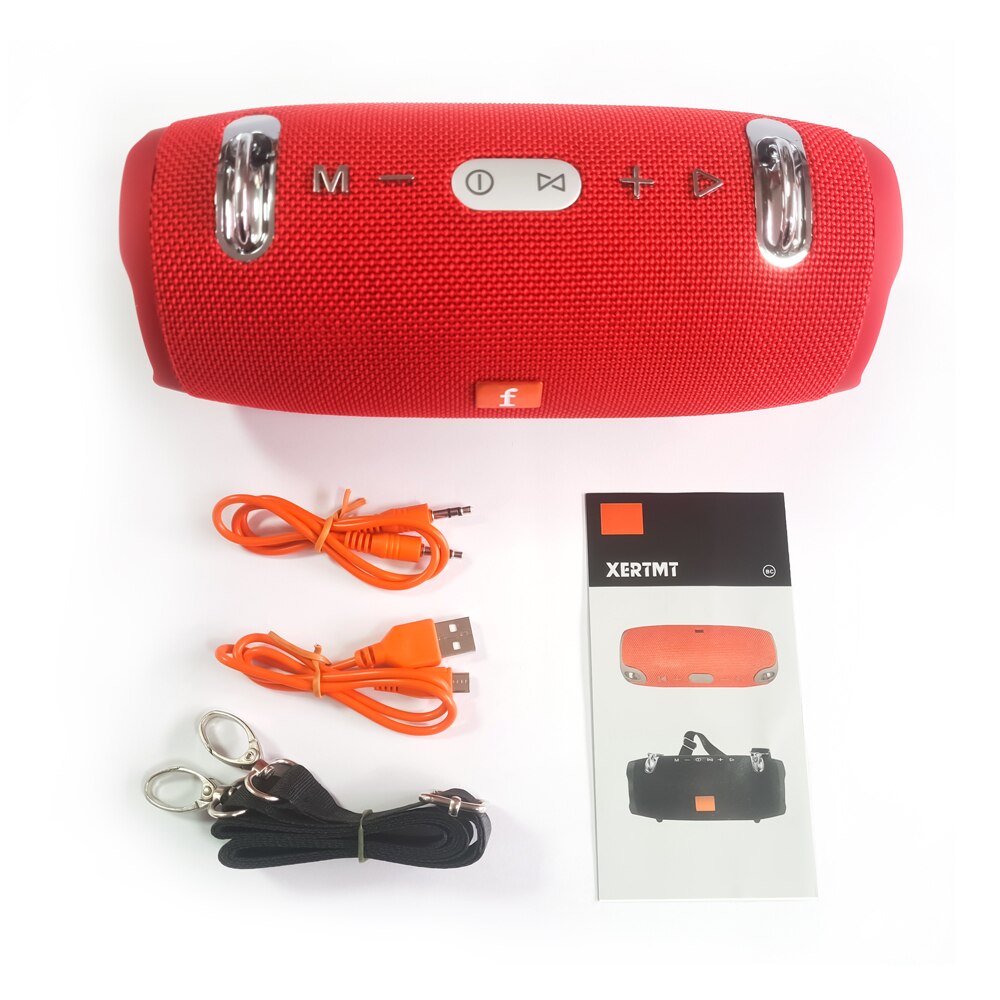 Altavoz inalámbrico portátil con Bluetooth, radio FM, TF y AUX de reproducción con sonido de alta fidelidad, A prueba de salpicaduras