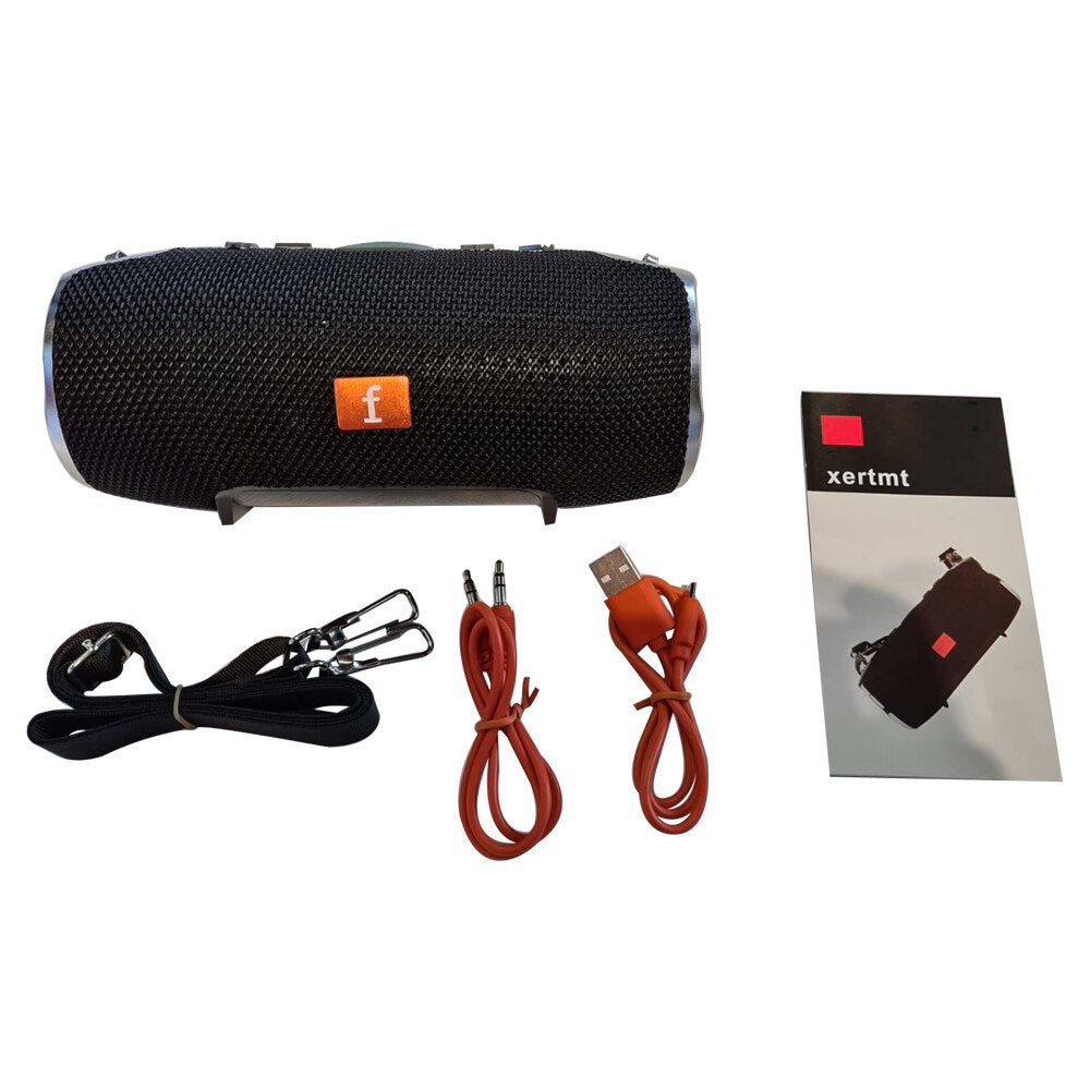 Altavoz inalámbrico portátil con Bluetooth, radio FM, TF y AUX de reproducción con sonido de alta fidelidad