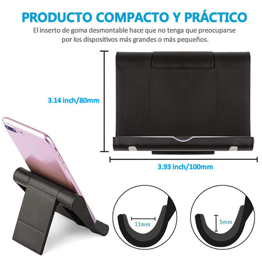 Soporte plegable de escritorio para teléfono inteligente, Soporte móvil Soporte para tableta para escritorio phone holder