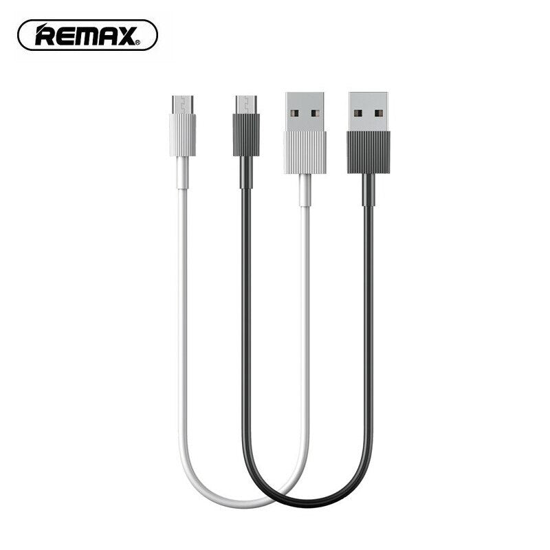 REMAX RC-120m Cable USB Corto y Resistente 2.1A de Micro USB, Cable para Carga de Teléfono Móvil o Pasar Datos,30cm