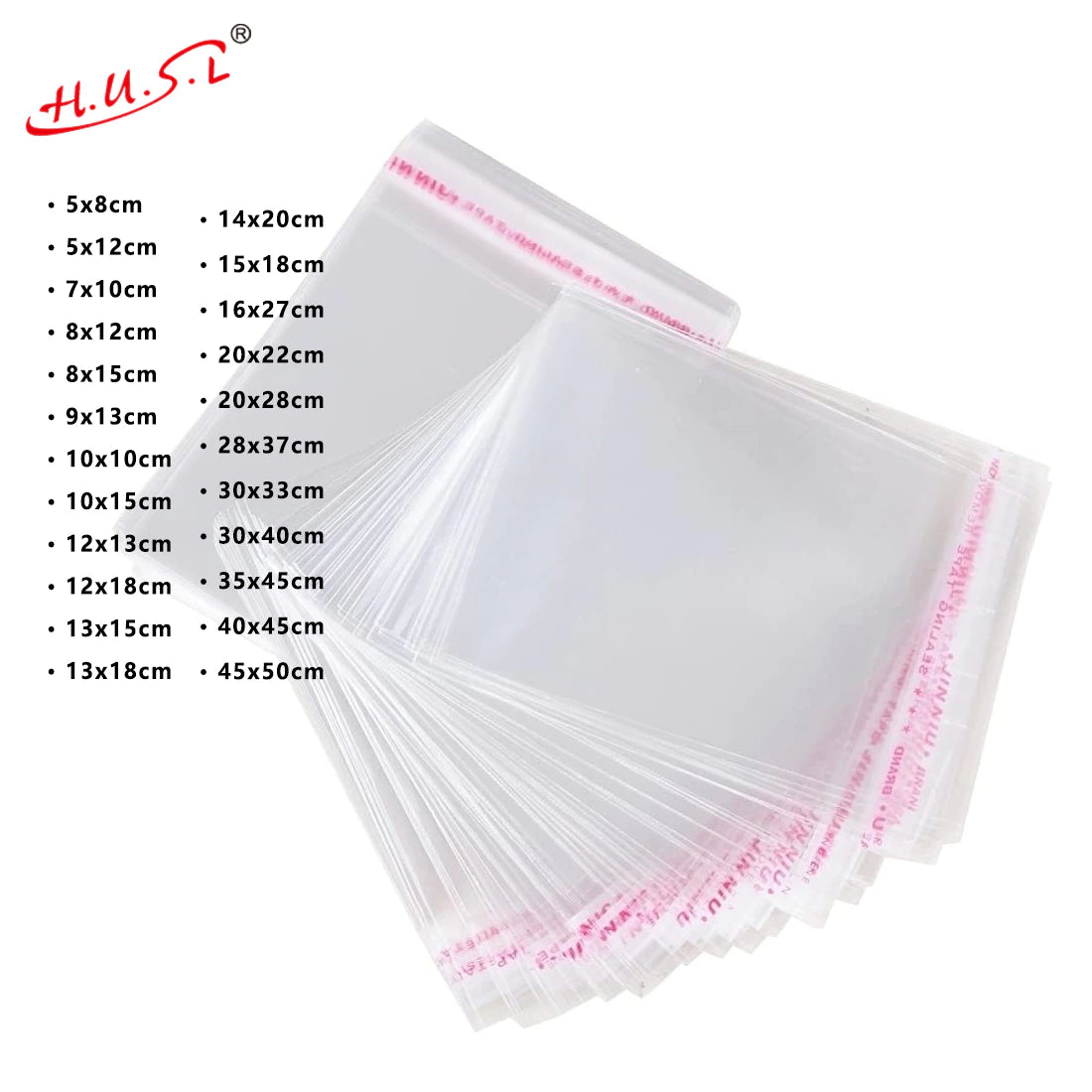 (≤120pcs) Bolsa de Celofán Transparentes, Embalaje Alimentos, Bolsas de Plástico con Autosellado, para Panadería, Galletas, Pasteles, Chocolate Dulces