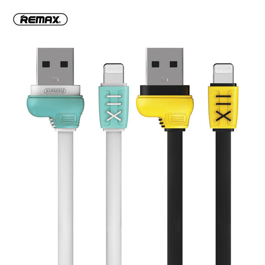 REMAX RC-112i Cable USB a iPhone 2.4A, Con Forma de Zapato Deportivo, Cable para Carga de Teléfono Móvil o Pasar Datos,100cm