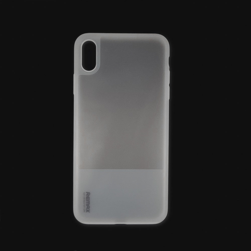 Remax Funda Suave de Silicona para iPhone, Funda transparente mate en Color brillo y oscuro, Carcasa de Móvil para iPhone XS Max