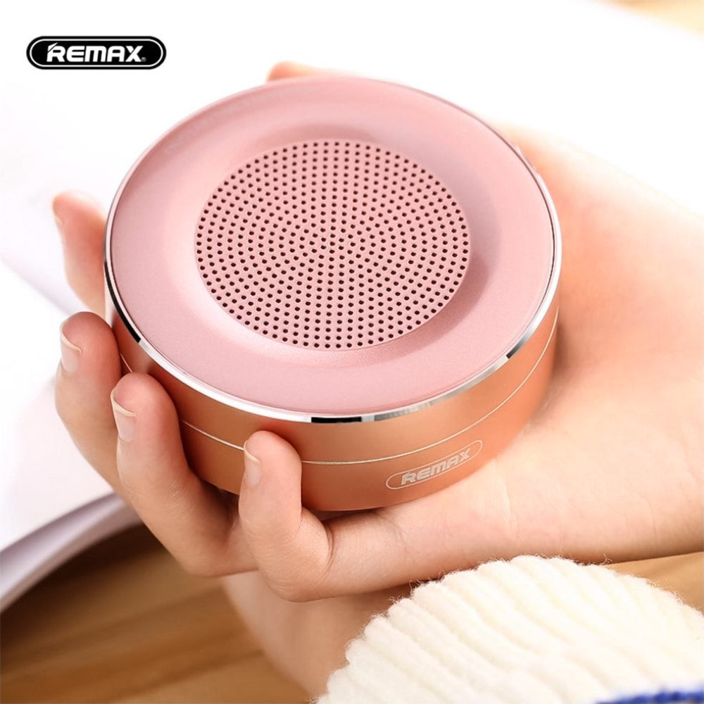 Altavoz Inalámbrico Portátil RB-M13 con BLUETOOTH, con Tarjeta TF y Micrófono HD, Mini altavoz portátil de metal con reproductor de Tarjeta TF