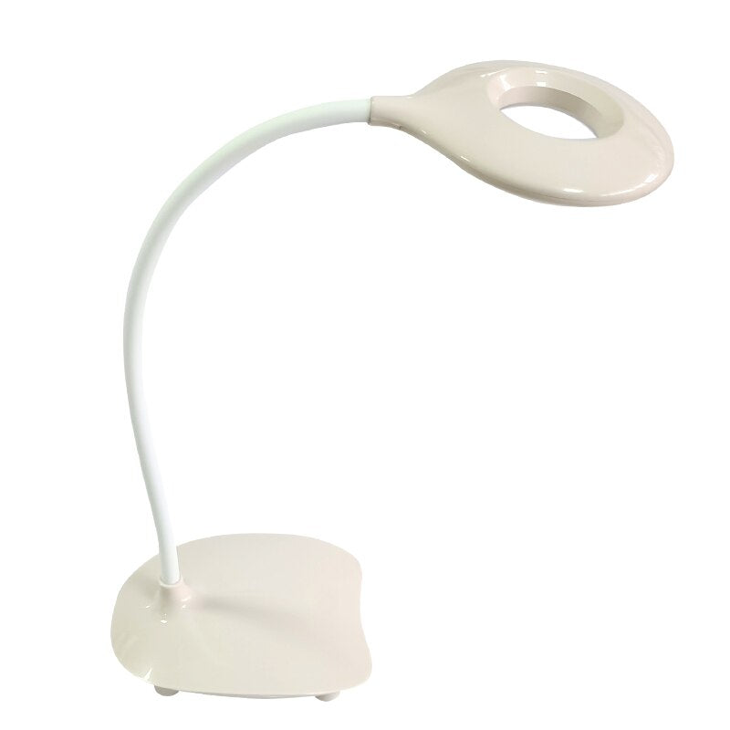 Lámpara De Escritorio LED Recargable, Lámpara Portátil Con 3 Modos De Iluminación, Brazo Flexible, Sensor Táctil