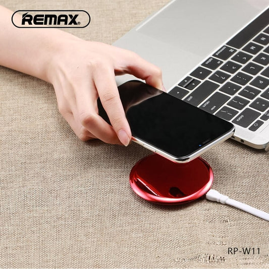 REMAX RP-W11 Cargador de Teléfono Inalámbrico de 10W,Almohadilla de Carga inalámbrica Rápida