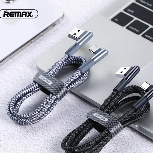 REMAX RC-155a Cable Carga Rápida de USB a Tipo-C 3.0A,Cable para Carga de Teléfono Móvil o Pasar Datos,100cm, ( Gris )