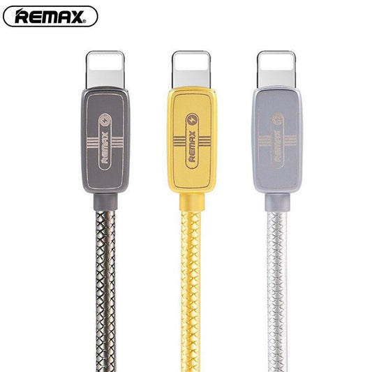 REMAX RC-098i Cable Flexible y Resistente 2.1A USB a Lightning(iPhone),Cable para Carga de Teléfono Móvil o Pasar Datos, 100cm