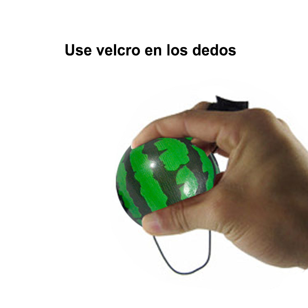 HUSL Bolas de Goma de Rebote con correa para el dedo y cuerda elástica, Bolas de deportes de goma suave, pelota para jugar en zona interior y aire libre, diseñado para los niños-Diámetro approx.6.3 cm(Globo terráqueo)