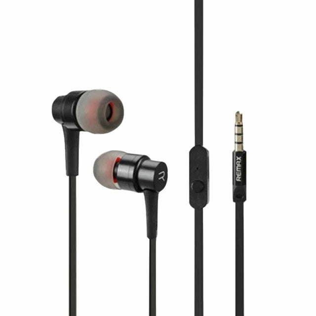 Auricular In-Ear REMAX RM-535 Con Cable Y Micrófono, Audífonos Con Graves HIFI, Deportivos, Con Cancelación De Ruido