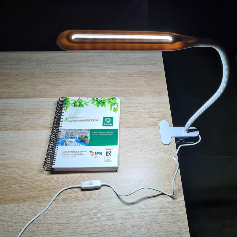 Lámpara de clip Con Pinza De Escritorio LED, Con Potente Iluminación, Brazo Flexible, Conexión De USB-800383