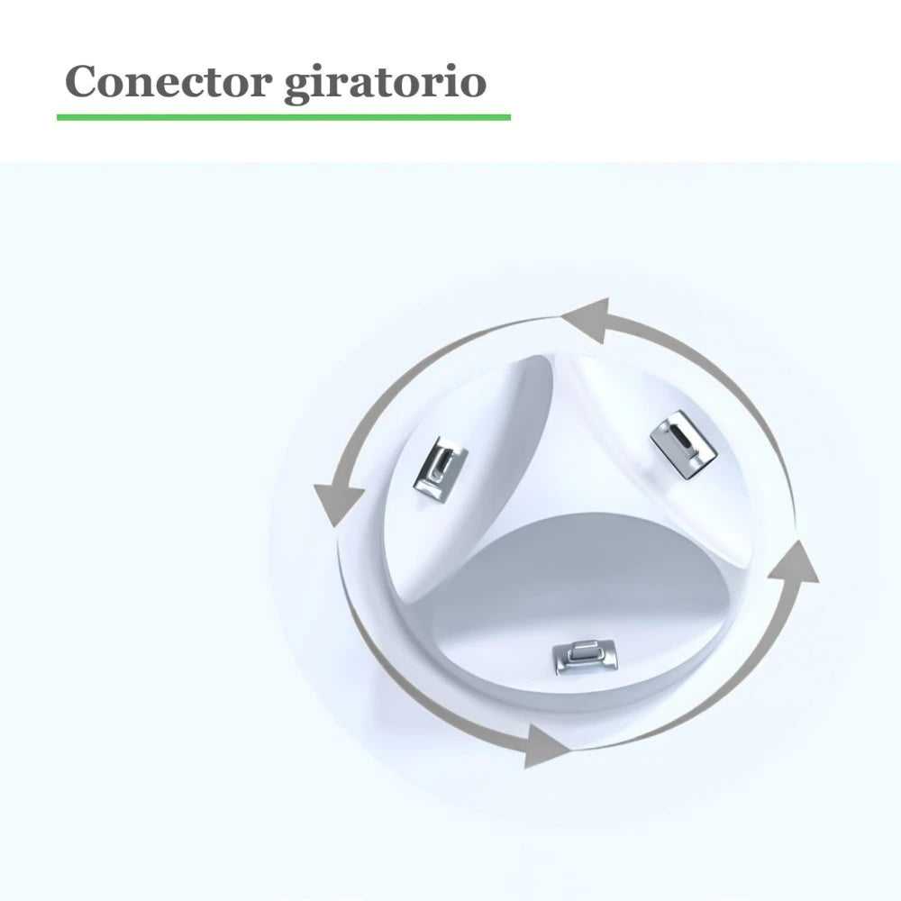 Cargador 3 en 1 de Teléfono Inalámbrico de 5W, Base de Carga, para Teléfono Inteligente, Android y Móviles iPhone que Tienen Carga Inalámbrica