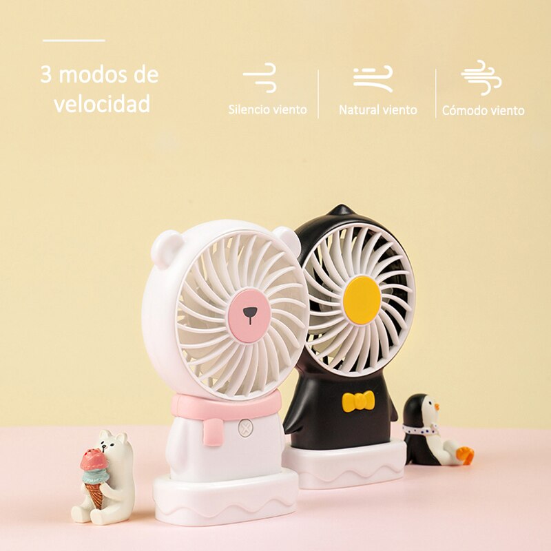 REMAX RL-FN03 Mini Ventilador De Bolsillo Portátil, Con Base Para Sobre Mesa, 3 Modos De Velocidad, Recargable Con Cable USB