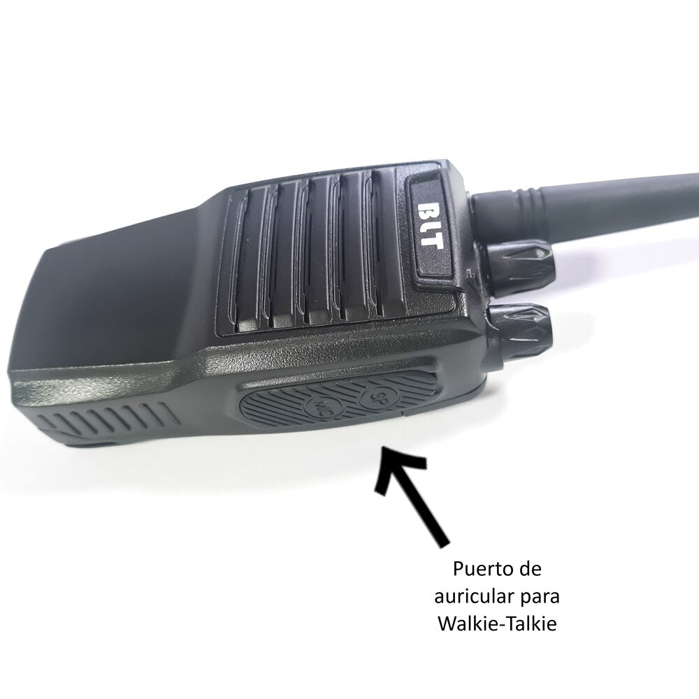 BLT N96 Walkie-Talkie Profesional, Radio Portátil de Dos Vías,16 Canales,2 unds con Base de Cargador Incluido,1800mAh
