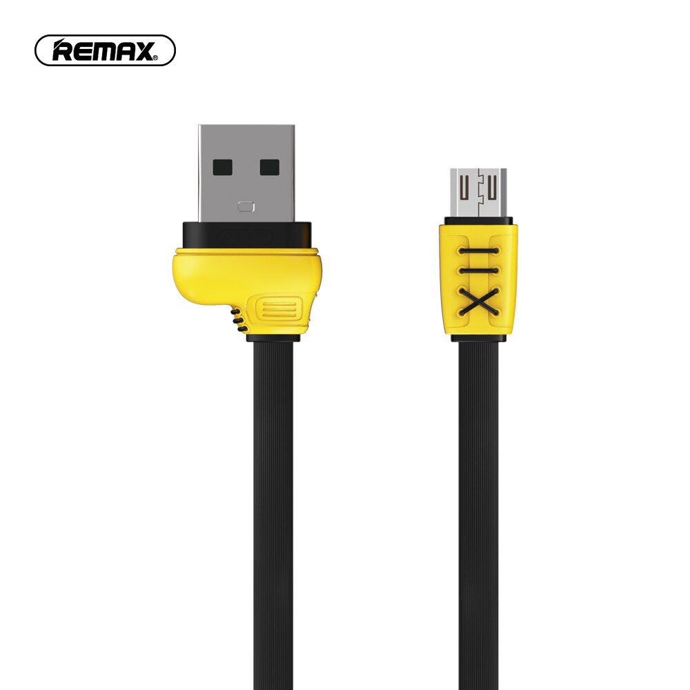 REMAX RC-112m Cable USB a Micro USB 2.4A, Con Forma de Zapato Deportivo, Cable para Carga de Teléfono Móvil o Pasar Datos,100cm
