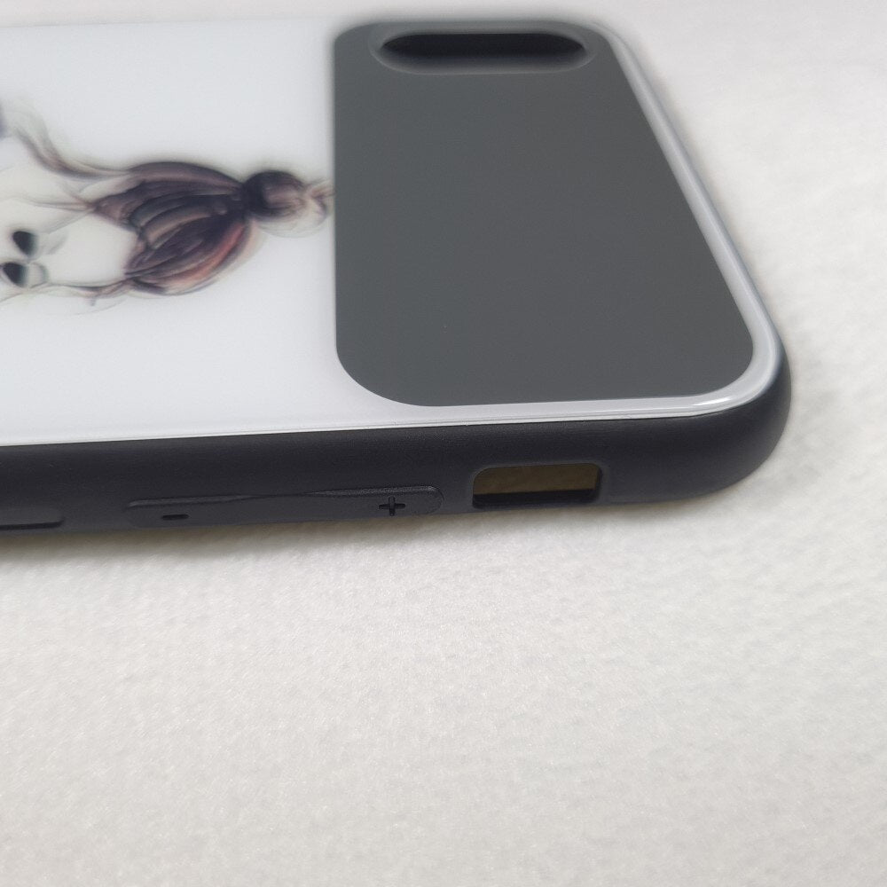 Funda Rígida con Espejo para iPhone, Funda de Móvil con la Parte Atrás Rígida y Lateral en Plástico Suave, Carcasa de Móvil para iPhone XS Max