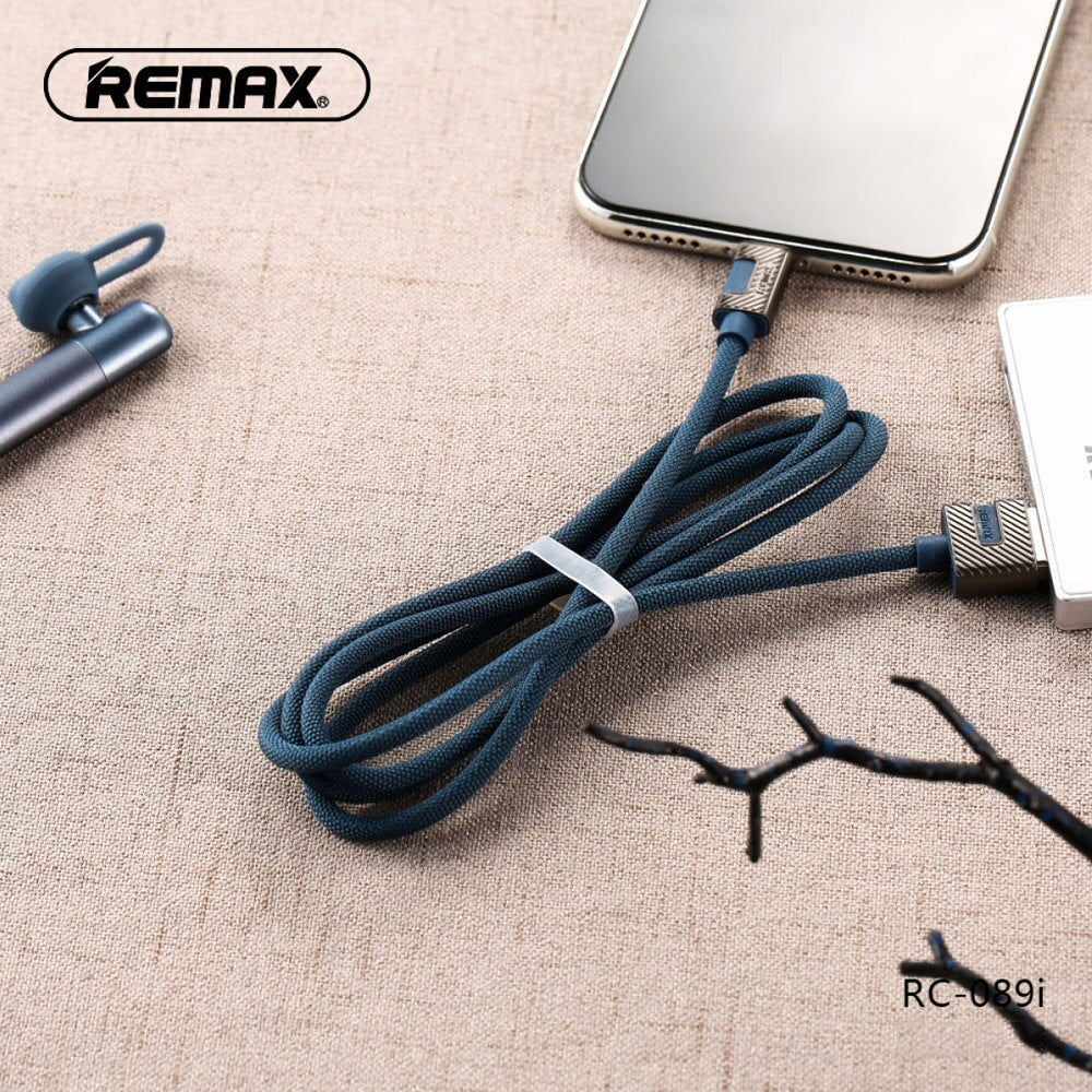 REMAX RC-089m Cable de Carga Resistente 2.4A USB a Micro USB, Cable para Carga de Teléfono Móvil o Pasar Datos,100cm