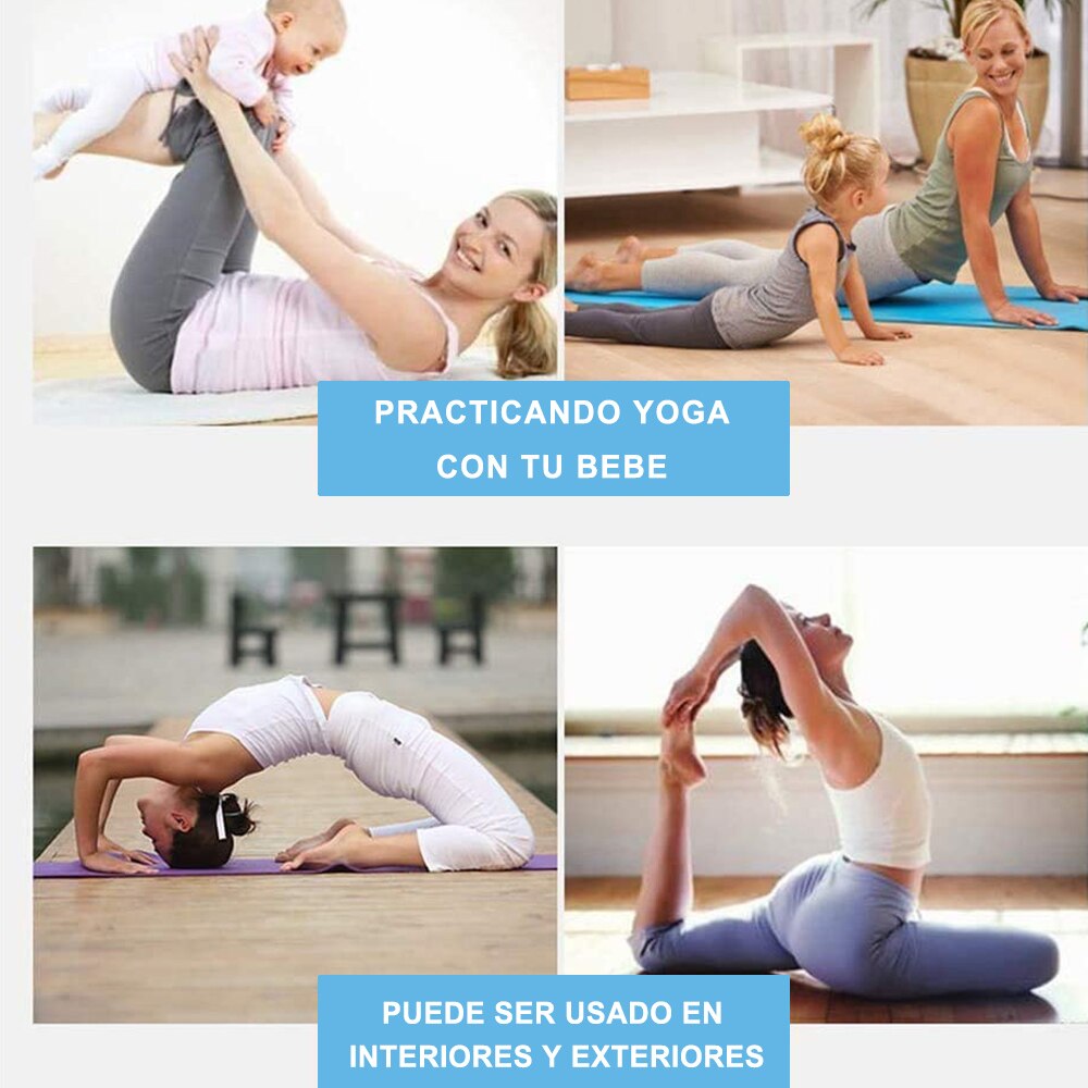 Esterilla de deporte para Yoga, Pilates, Fitness, Ecológica