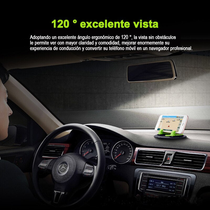 Mini universal soporte de coche para teléfono móvil ronda de silicona suave antideslizante estera GPS por gravedad