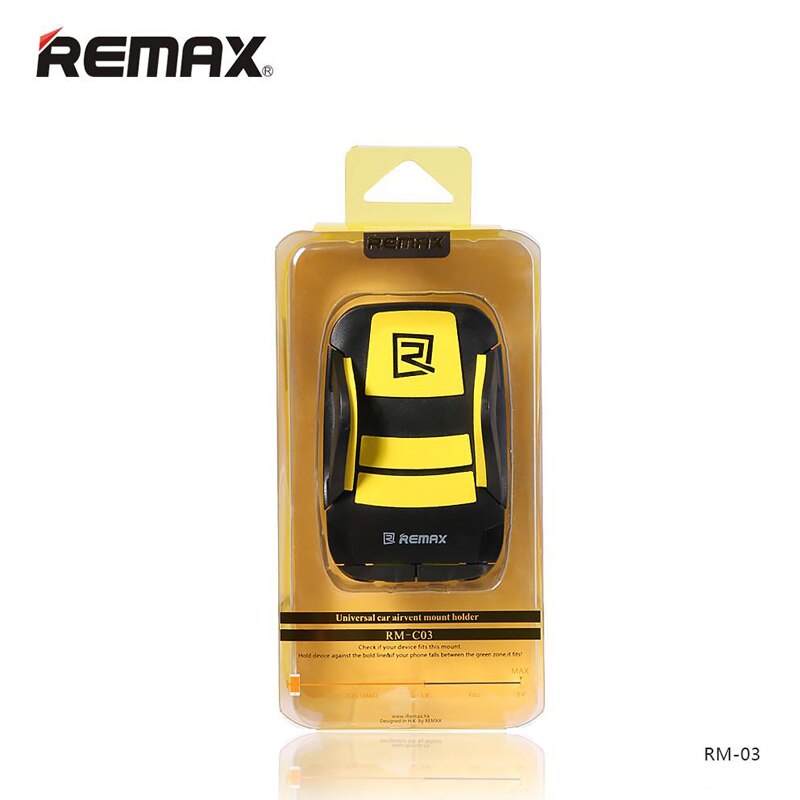 REMAX RMC03 Soporte Universal De Móvil Para Coche, Con Pinza Para Salida Del Aire Acondicionado Del Coche, Sujeción Para Teléfono