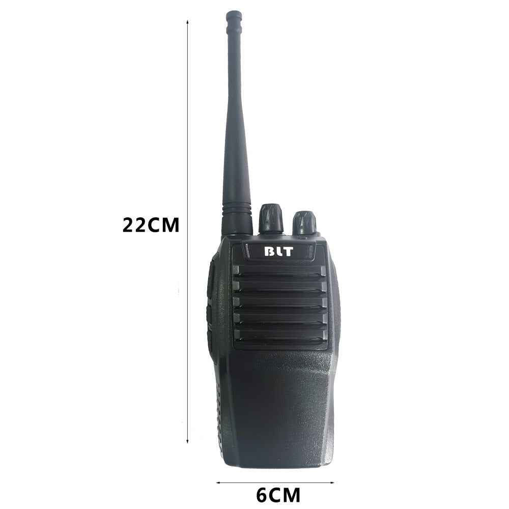 BLT N96 Walkie-Talkie Profesional, Radio Portátil de Dos Vías,16 Canales,2 unds con Base de Cargador Incluido,1800mAh