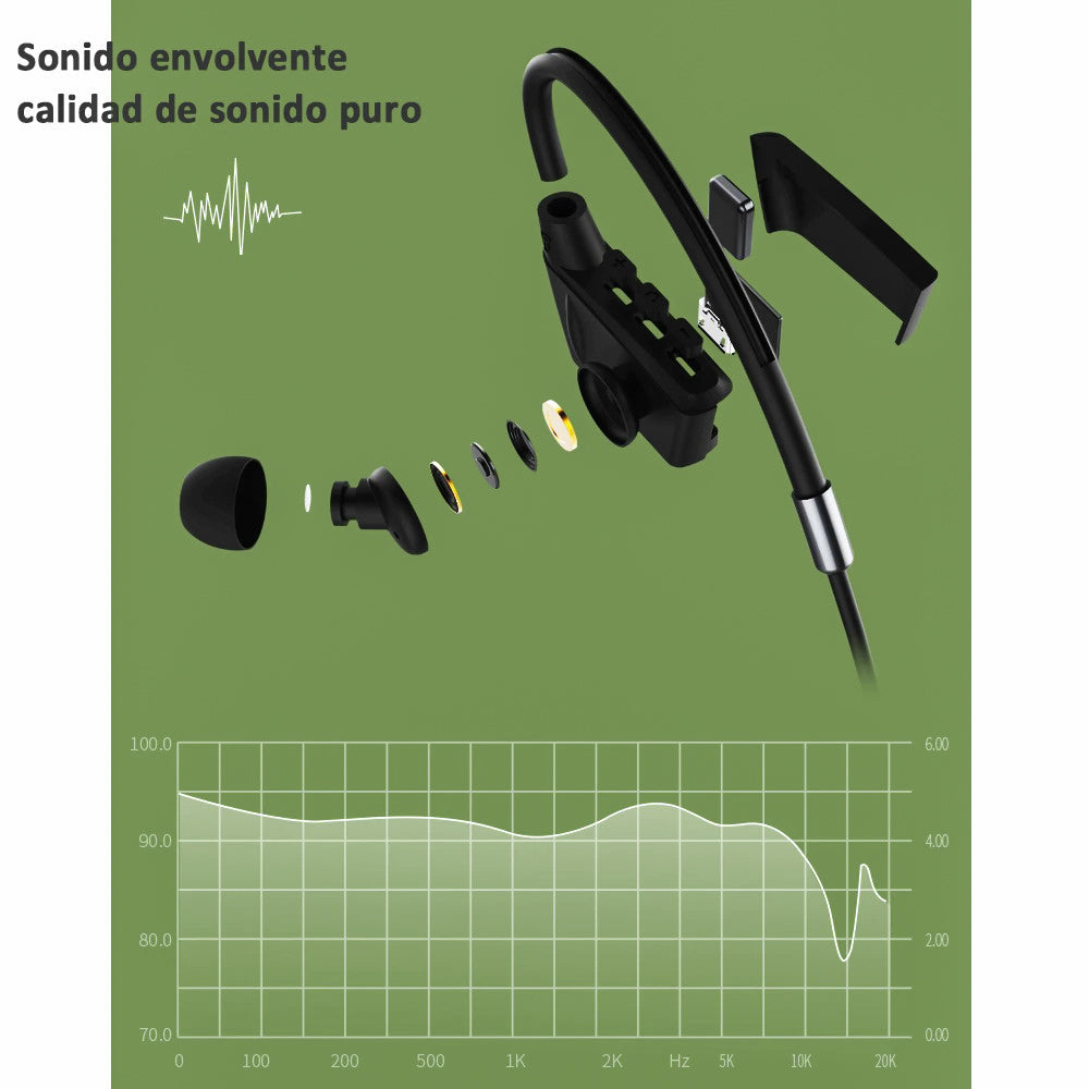 Auriculares deportivos REMAX RBS19 inalámbricos por Bluetooth, auriculares estéreo con micrófono para correr, escalada deportivos