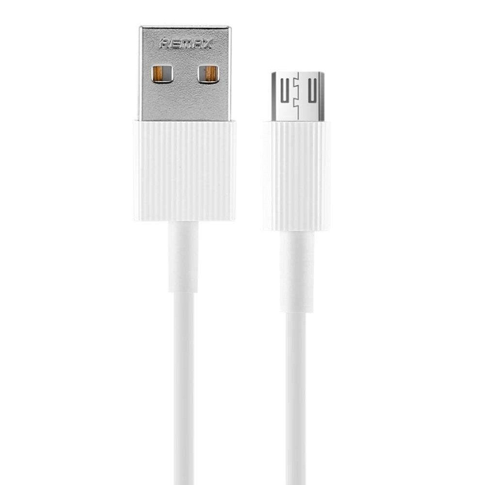 REMAX RC-120m Cable USB Corto y Resistente 2.1A de Micro USB, Cable para Carga de Teléfono Móvil o Pasar Datos,30cm