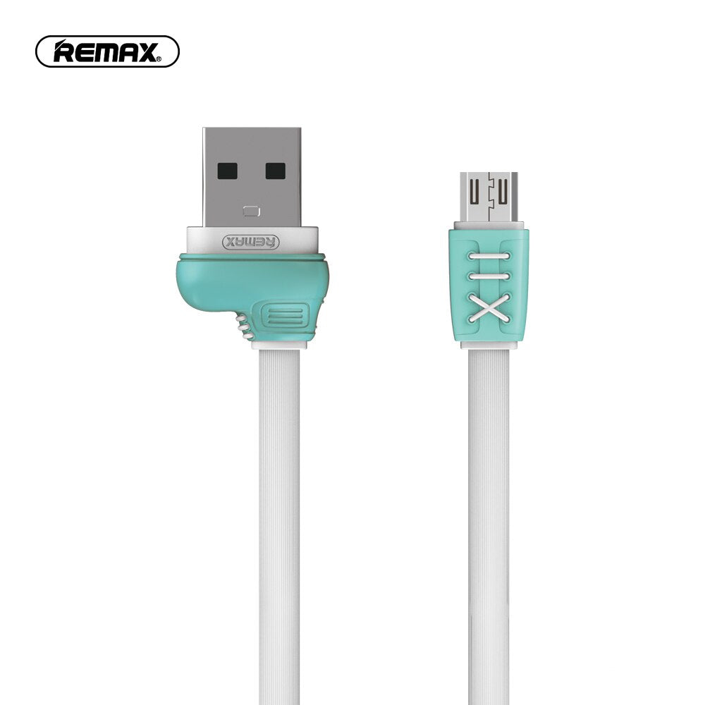 REMAX RC-112m Cable USB a Micro USB 2.4A, Con Forma de Zapato Deportivo, Cable para Carga de Teléfono Móvil o Pasar Datos,100cm