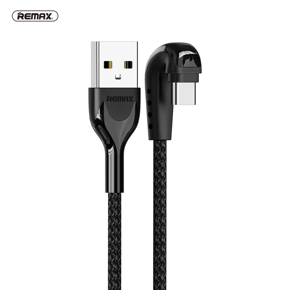 REMAX RC-097a Cable Carga Rápida de USB a Tipo-C 3.0A,Cable para Carga de Teléfono Móvil o Pasar Datos, con Indicador LED,100cm