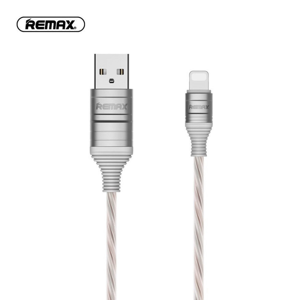 REMAX RC-130 Cable luminoso Inteligente 2.0A de USB a iPhone/Tipo C/Micro USB, Cable para Cargar Móvil o Pasar Datos,100cm